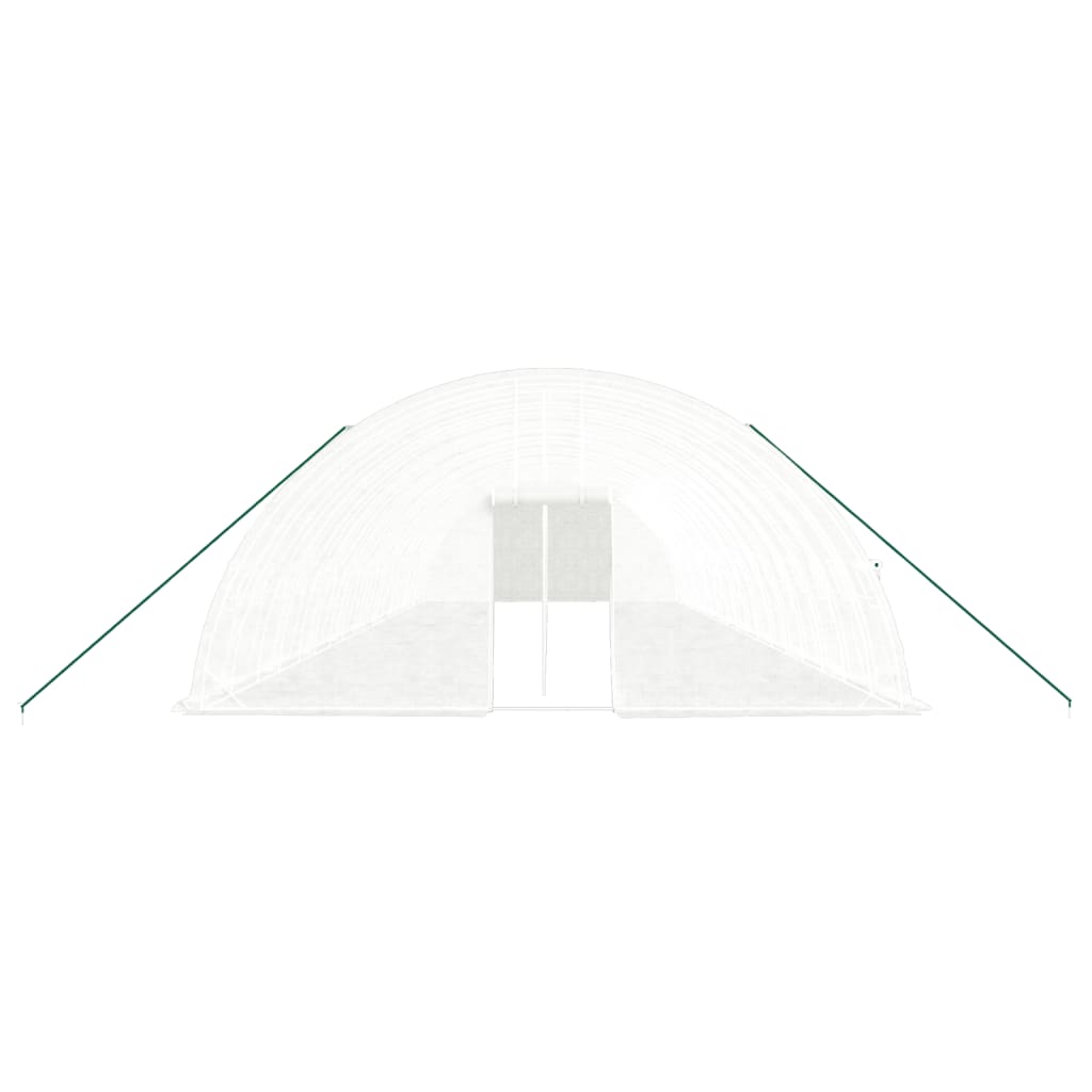 Serra con Telaio in Acciaio Bianco 108 mÃ‚Â² 18x6x2,85 m