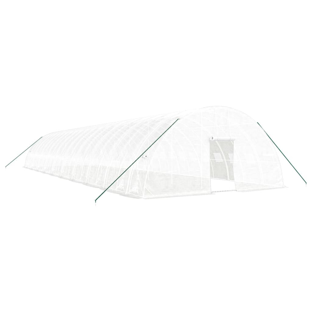 Serra con Telaio in Acciaio Bianco 120 mÃ‚Â² 20x6x2,85 m
