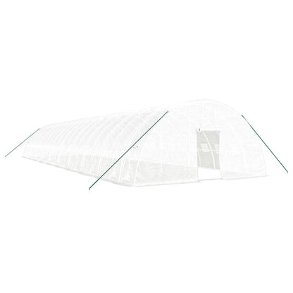 Serra con Telaio in Acciaio Bianco 120 mÃ‚Â² 20x6x2,85 m