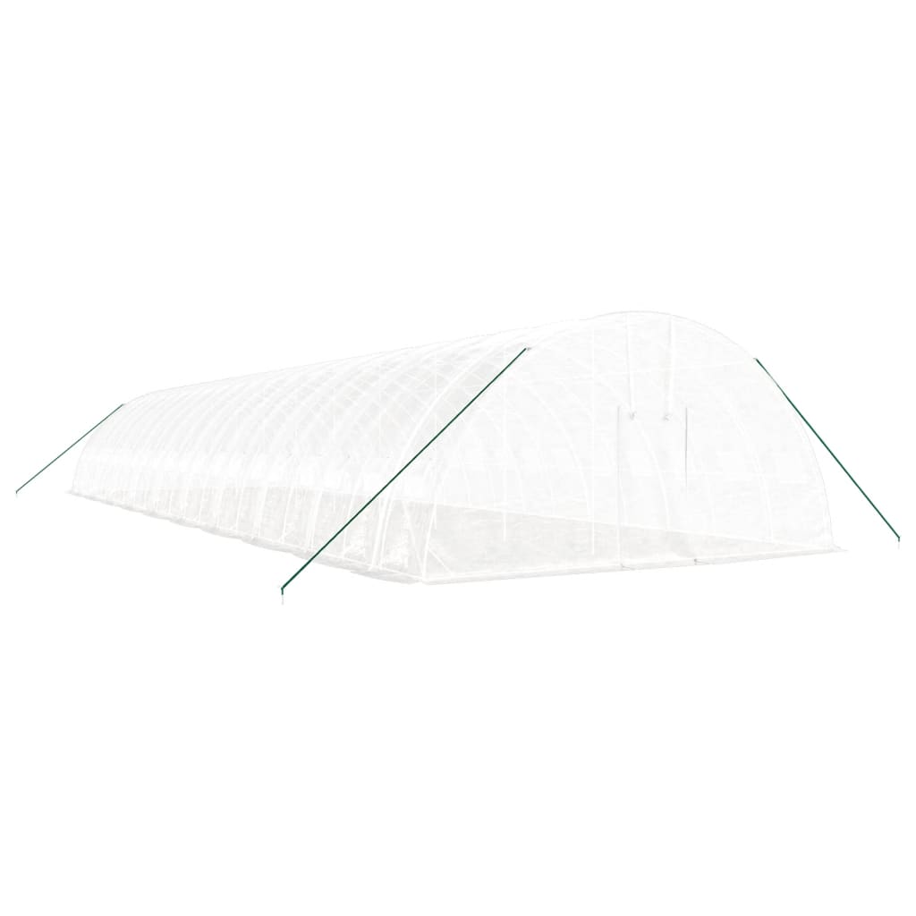 Serra con Telaio in Acciaio Bianco 120 mÃ‚Â² 20x6x2,85 m