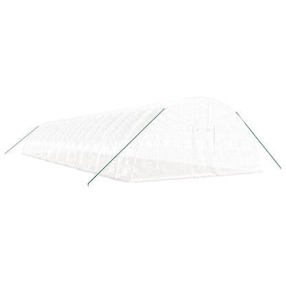 Serra con Telaio in Acciaio Bianco 120 mÃ‚Â² 20x6x2,85 m