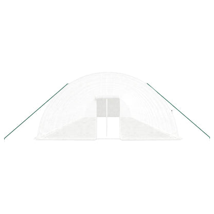 Serra con Telaio in Acciaio Bianco 120 mÃ‚Â² 20x6x2,85 m