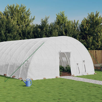 Serra con Telaio in Acciaio Bianco 120 mÃ‚Â² 20x6x2,85 m