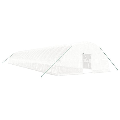 Serra con Telaio in Acciaio Bianco 144 mÃ‚Â² 24x6x2,85 m