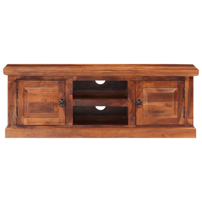 Mobile TV con Ante 112x30x40 cm in Legno Massello di Acacia