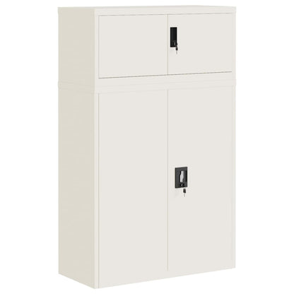 Armadio Classificatore Bianco 90x40x145 cm in Acciaio