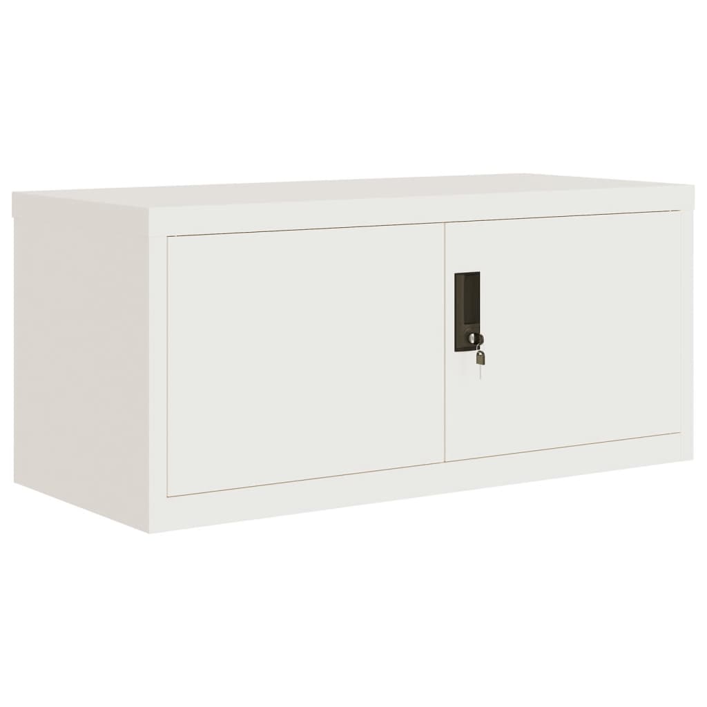 Armadio Classificatore Bianco 90x40x145 cm in Acciaio