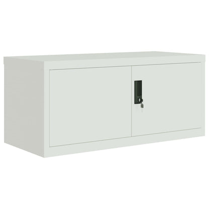 Armadio Classificatore Grigio Chiaro 90x40x110 cm in Acciaio