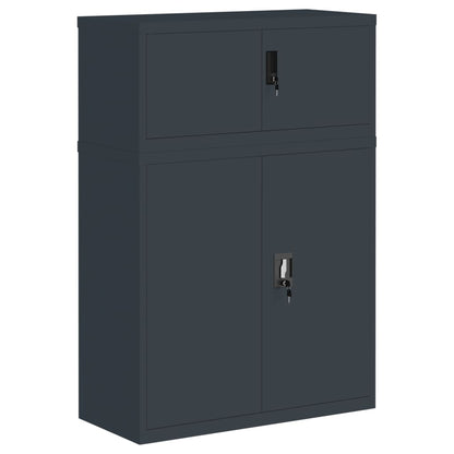 Armadio Classificatore Antracite 90x40x130 cm in Acciaio
