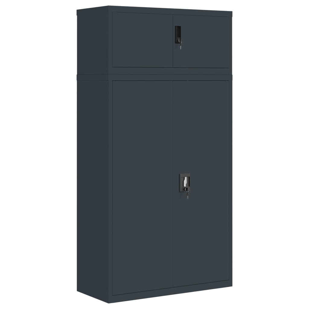 Armadio Classificatore Antracite 90x40x180 cm in Acciaio