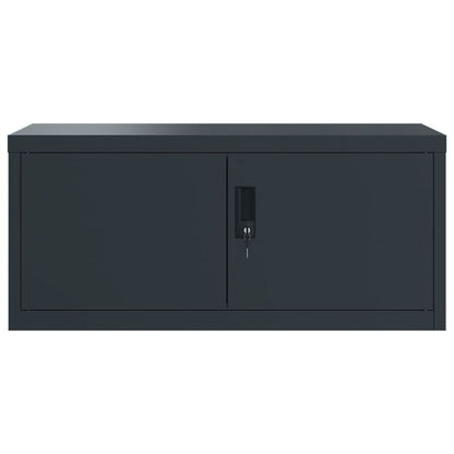 Armadio Classificatore Antracite 90x40x220 cm in Acciaio