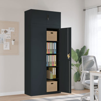 Armadio Classificatore Antracite 90x40x220 cm in Acciaio