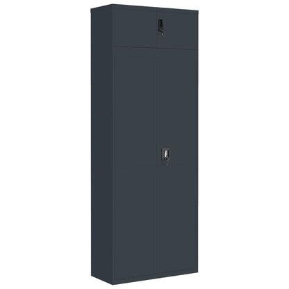 Armadio Classificatore Antracite 90x40x240 cm in Acciaio