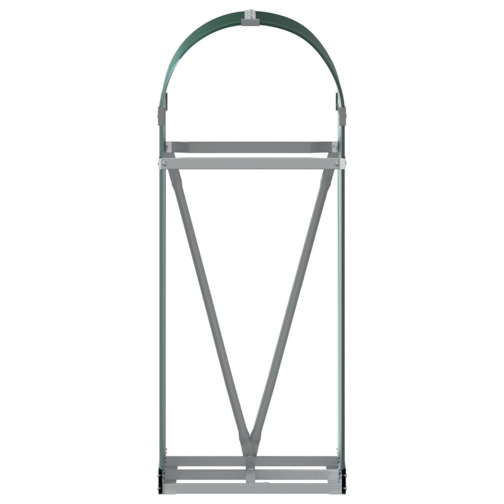 Portaceppi Verde 40x45x100 cm in Acciaio Zincato