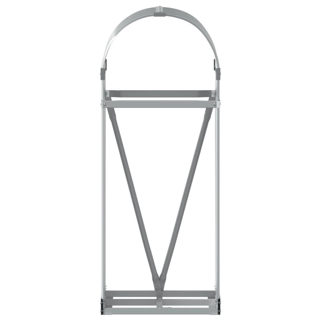Portaceppi Grigio Chiaro 40x45x100 cm in Acciaio Zincato