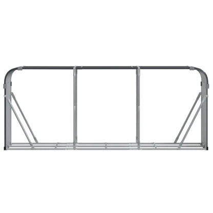Portaceppi Antracite 234x45x100 cm in Acciaio Zincato