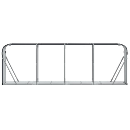 Portaceppi Antracite 300x45x100 cm in Acciaio Zincato