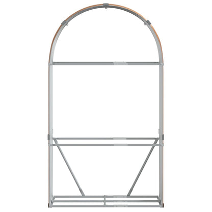 Portaceppi Marrone Chiaro 120x45x210 cm in Acciaio Zincato