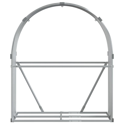 Portaceppi Argento 120x45x140 cm in Acciaio Zincato