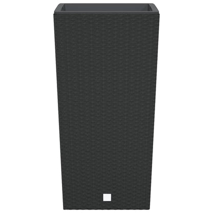 Fioriera con Interno Rimovibile Antracite 21 / 49 L PP Rattan