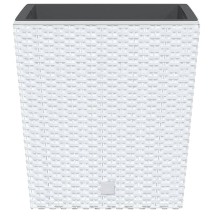 Fioriera con Interno Rimovibile Bianca 21 / 32 L PP Rattan