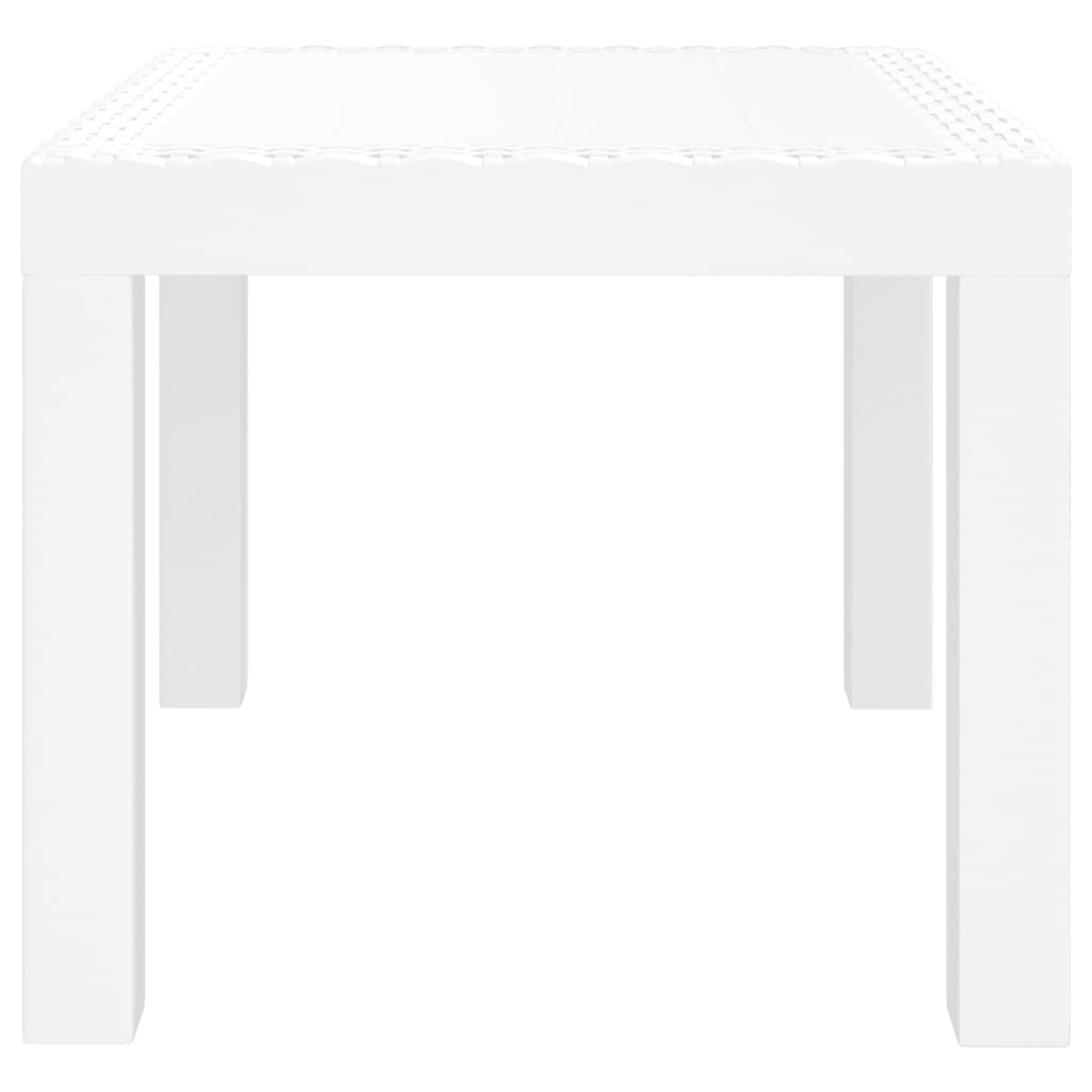 Tavolo da Giardino Bianco 59x47x40 cm in PP
