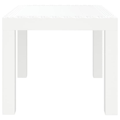 Tavolo da Giardino Bianco 59x47x40 cm in PP
