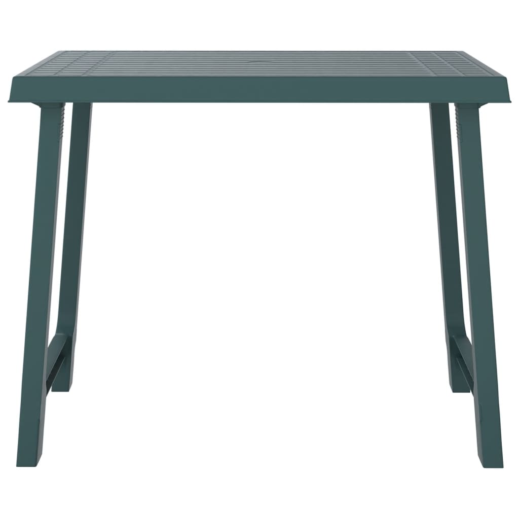 Tavolo da Campeggio Verde 79x56x64cm in PP Aspetto in Legno