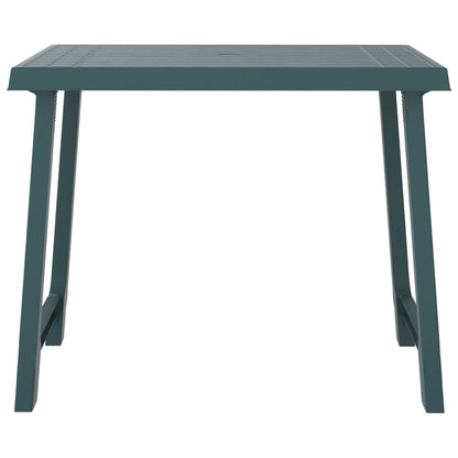 Tavolo da Campeggio Verde 79x56x64cm in PP Aspetto in Legno