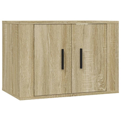 Mobili Porta TV a Parete 2 pz Rovere Sonoma 57x34,5x40 cm