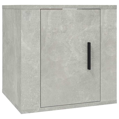 Set Mobili Porta TV 8pz Grigio Cemento in Legno Multistrato