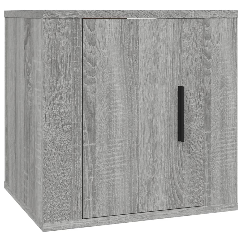 Set Mobili Porta TV 8pz Grigio Sonoma in Legno Multistrato