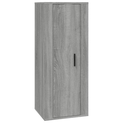 Set Mobili Porta TV 2 pz Grigio Sonoma in Legno Multistrato