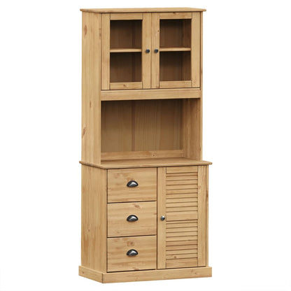 Credenza VIGO 78x40x175 cm in Legno Massello di Pino