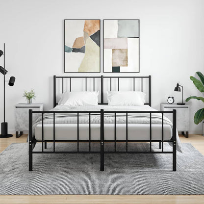 Comodini 2 pz Grigio Cemento 40x30x50 cm in Legno Multistrato