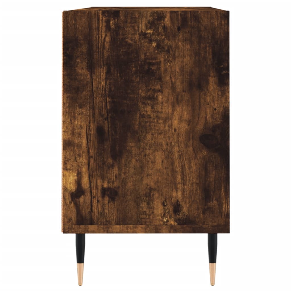 Mobile Porta TV Rovere Fumo 103,5x30x50 cm in Legno Multistrato