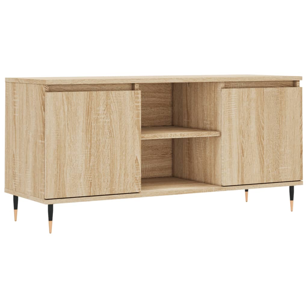 Mobile Porta TV Rovere Sonoma 104x35x50 cm in Legno Multistrato