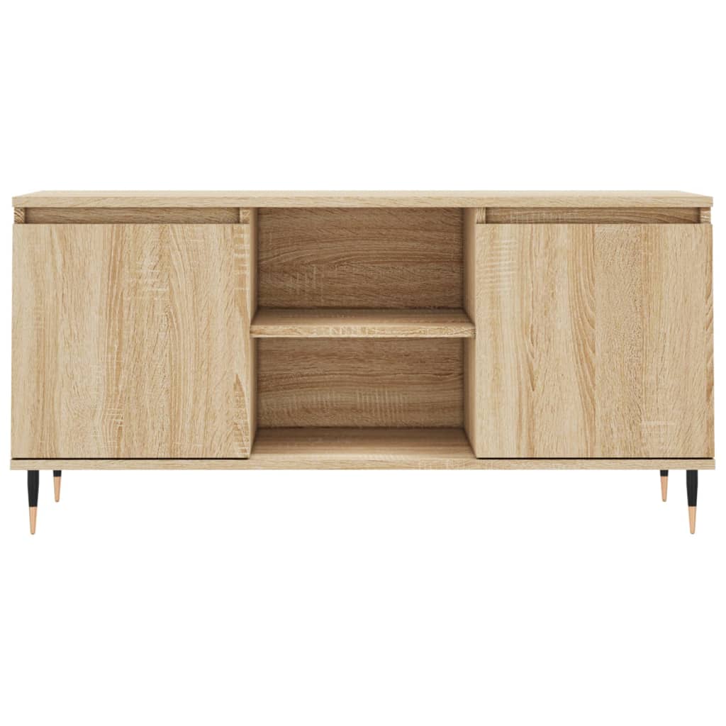 Mobile Porta TV Rovere Sonoma 104x35x50 cm in Legno Multistrato