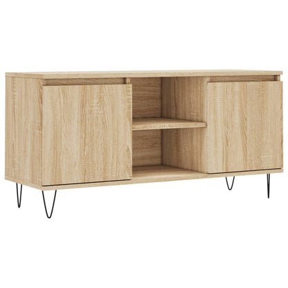 Mobile Porta TV Rovere Sonoma 104x35x50 cm in Legno Multistrato
