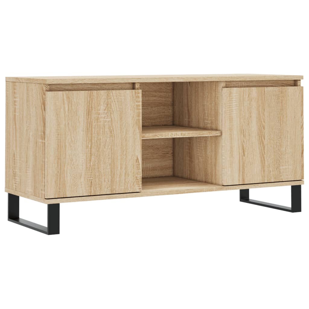 Mobile Porta TV Rovere Sonoma 104x35x50 cm in Legno Multistrato