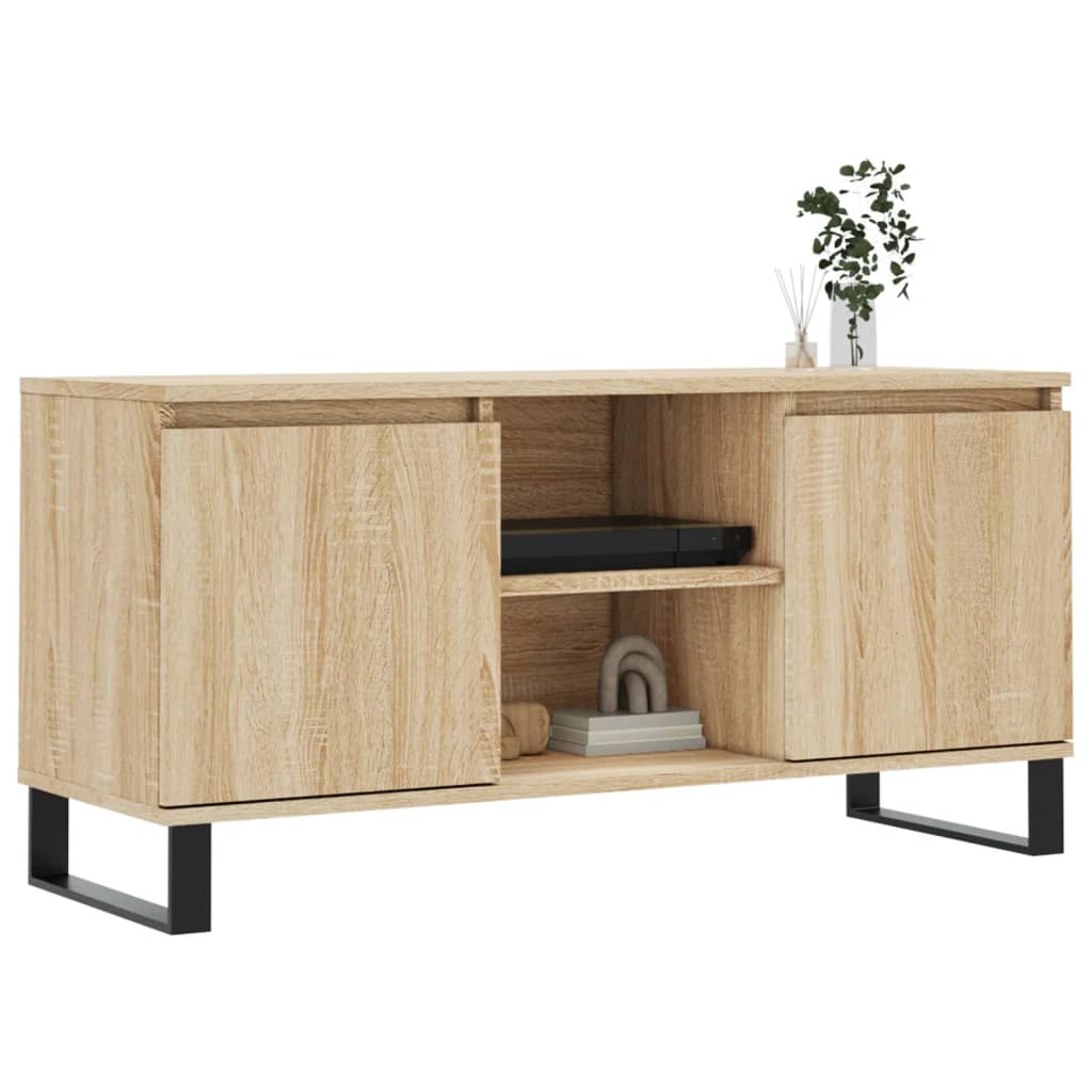 Mobile Porta TV Rovere Sonoma 104x35x50 cm in Legno Multistrato