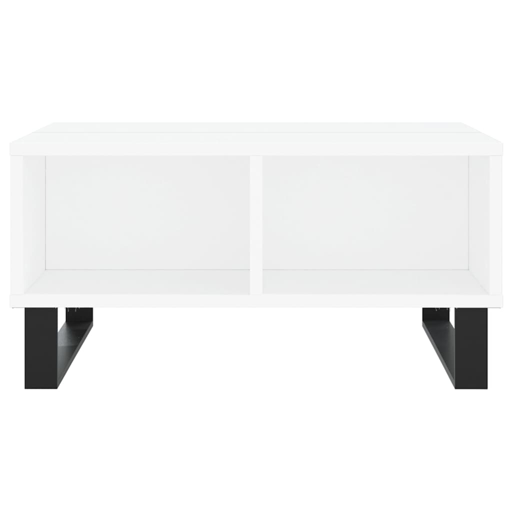 Tavolino da Salotto Bianco 60x60x30 cm in Legno Multistrato
