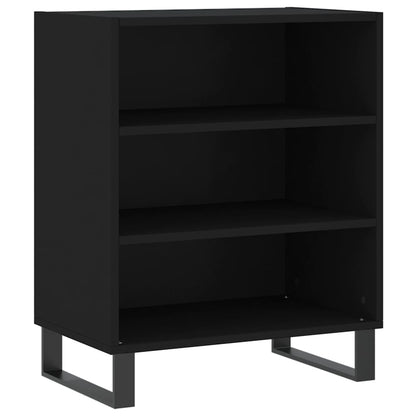 Credenza Nera 57x35x70 cm in Legno Multistrato