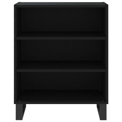 Credenza Nera 57x35x70 cm in Legno Multistrato