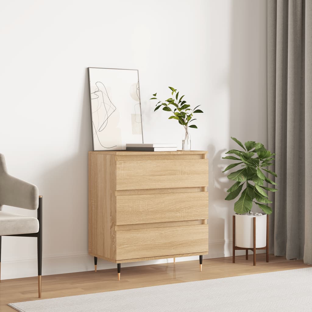 Credenza Rovere Sonoma 60x35x70 cm in Legno Multistrato