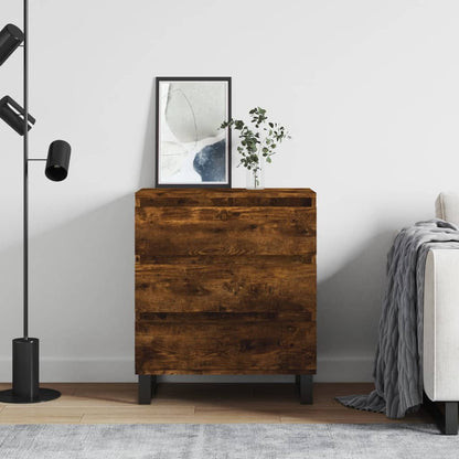 Credenza Rovere Fumo 60x35x70 cm in Legno Multistrato