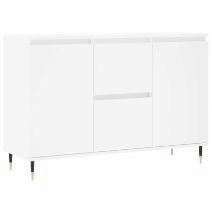 Credenza Bianca 101,5x35x70 cm in Legno Multistrato