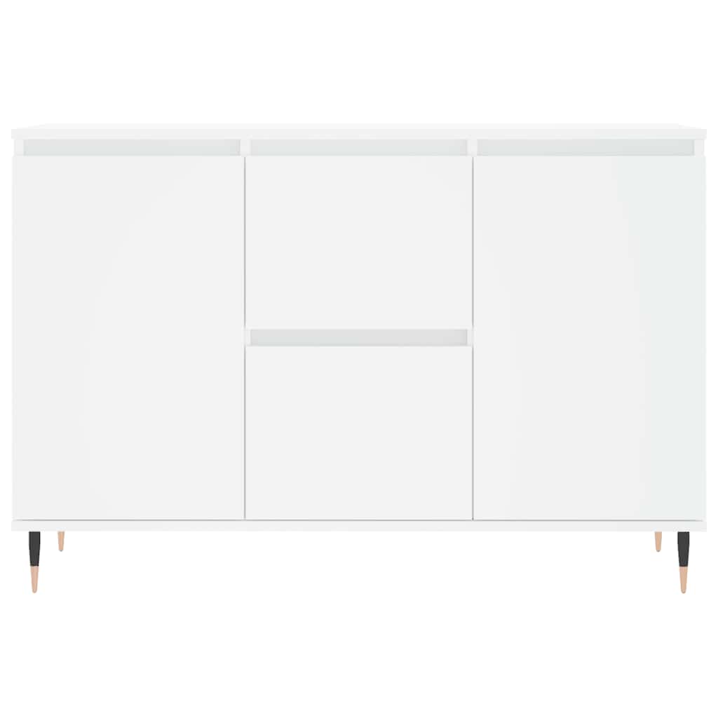 Credenza Bianca 101,5x35x70 cm in Legno Multistrato