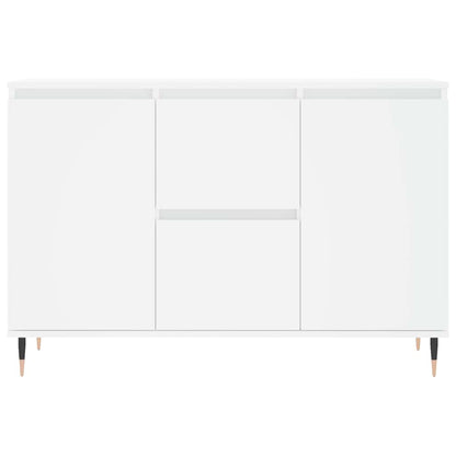 Credenza Bianca 101,5x35x70 cm in Legno Multistrato