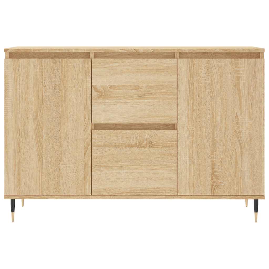 Credenza Rovere Sonoma 101,5x35x70 cm in Legno Multistrato